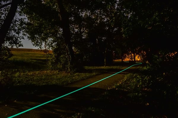 Piste cyclable lumineuse LuminoKrom – OliKrom©