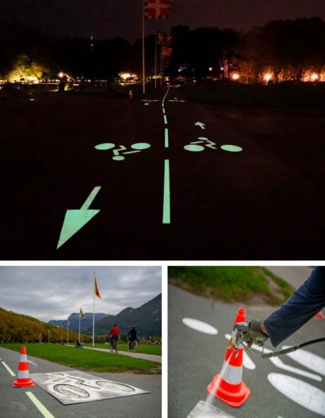 Piste cyclable sur Annecy