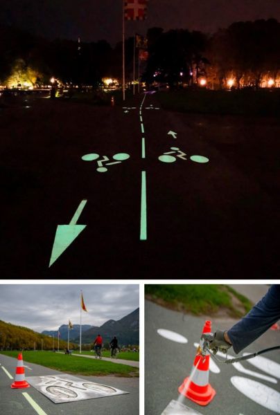 Piste cyclable sur Annecy