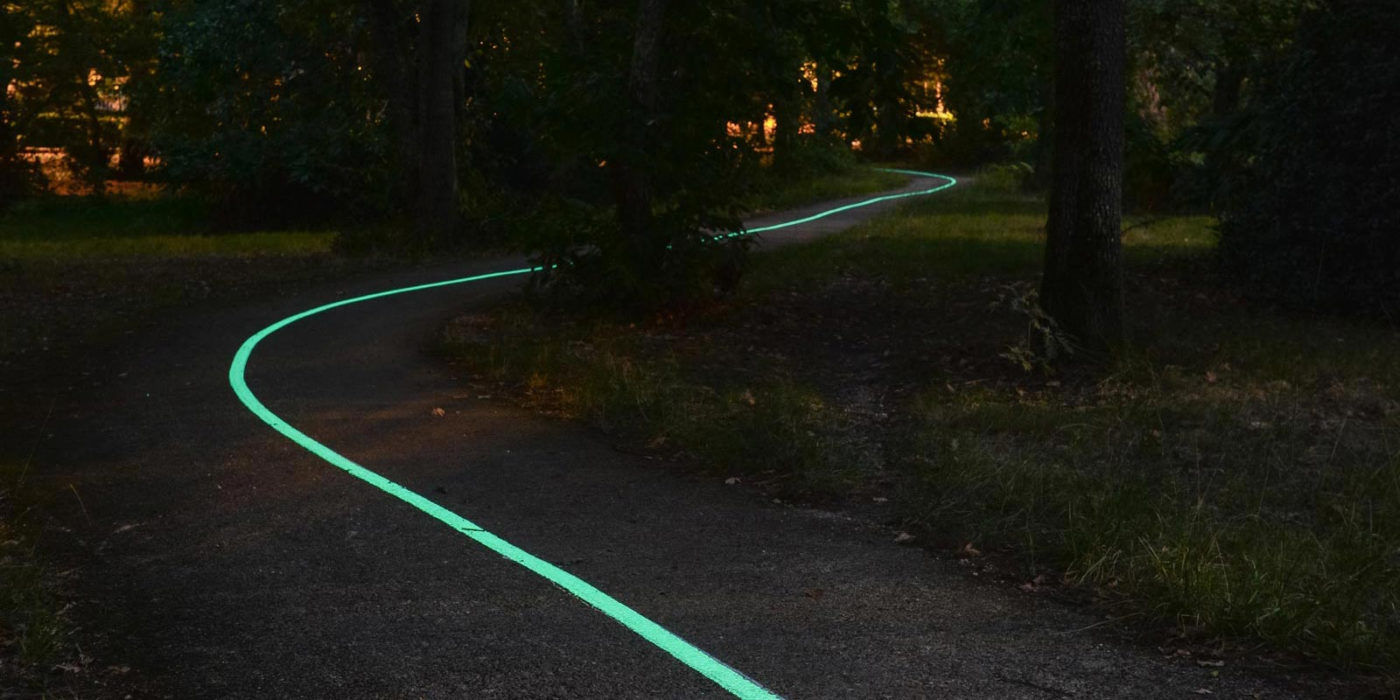 OliKrom : une peinture qui éclaire les routes la nuit