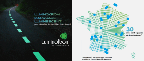 peinture routière photoluminescente – OliKrom©