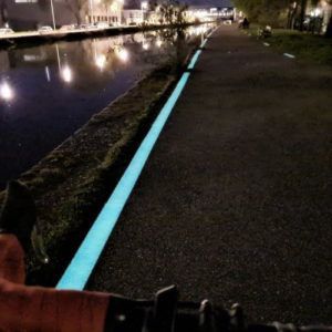 Piste cyclable lumineuse LuminoKrom Nancy – OliKrom©