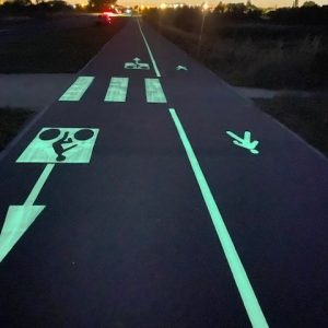 La Rochelle, LuminoKrom® photoluminescent marking