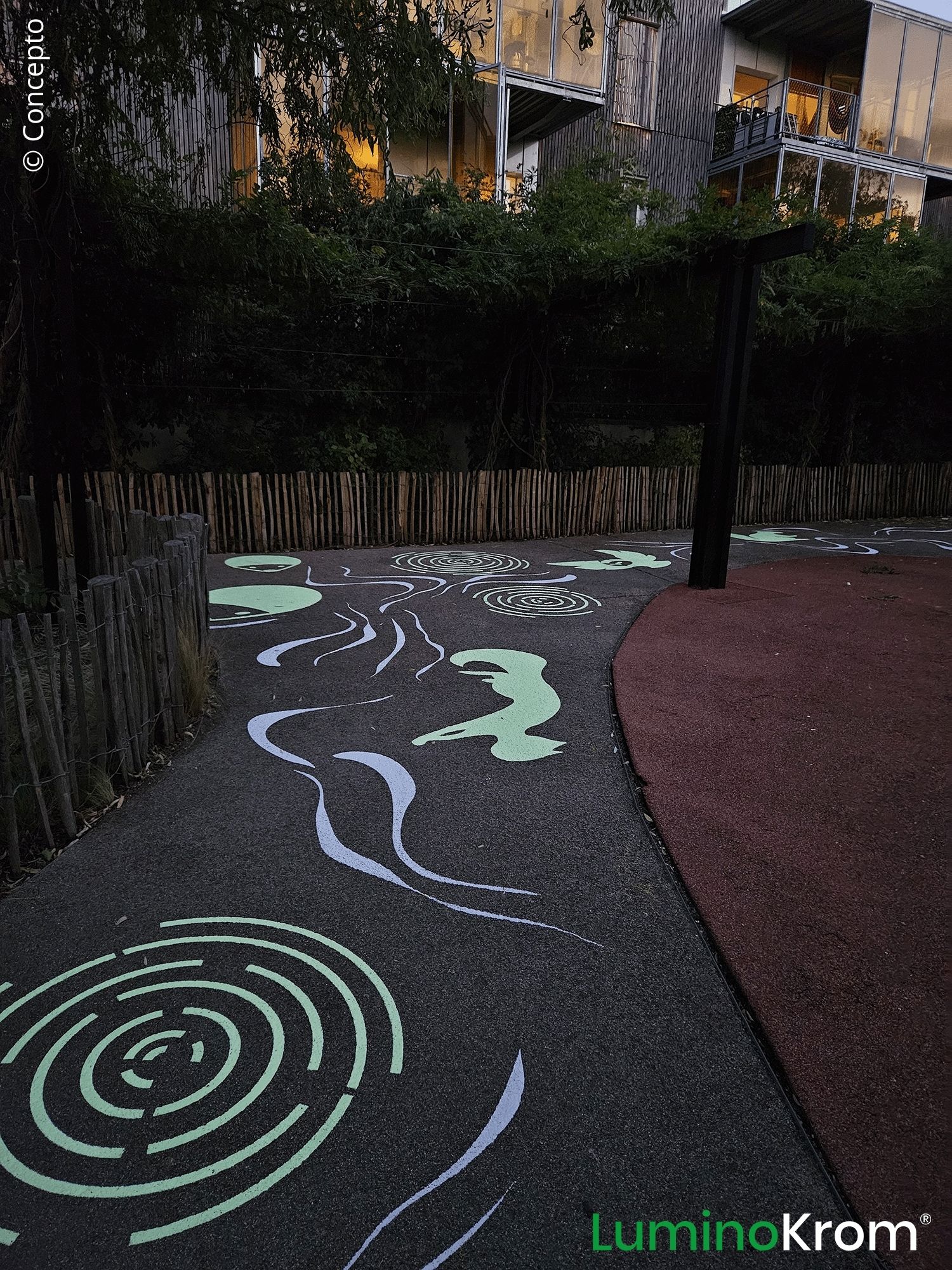 L'Ile-Saint-Denis, LuminoKrom® luminescent marking