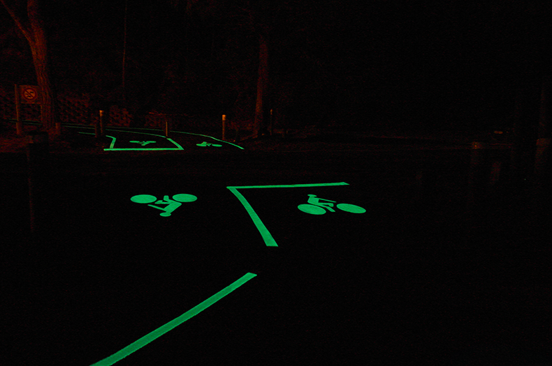 Piste cyclable de nuit Carcans