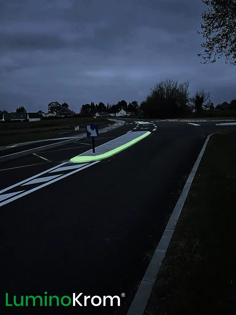 peinture luminescente au sol