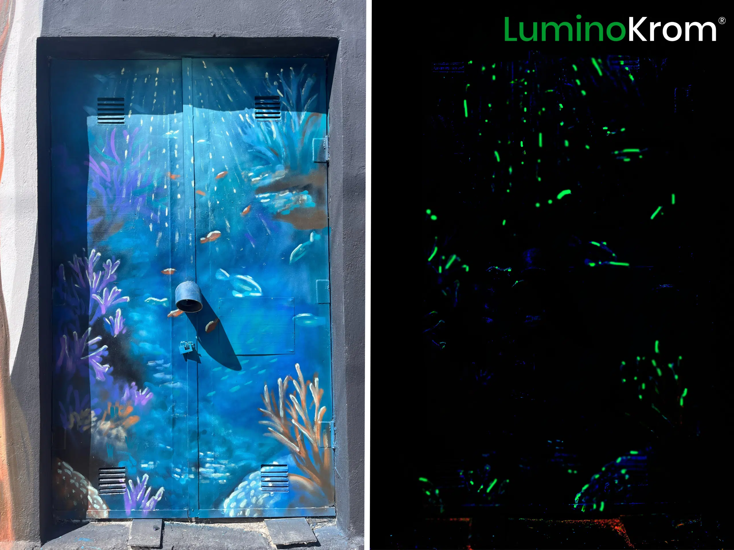 peinture luminescente urbaine