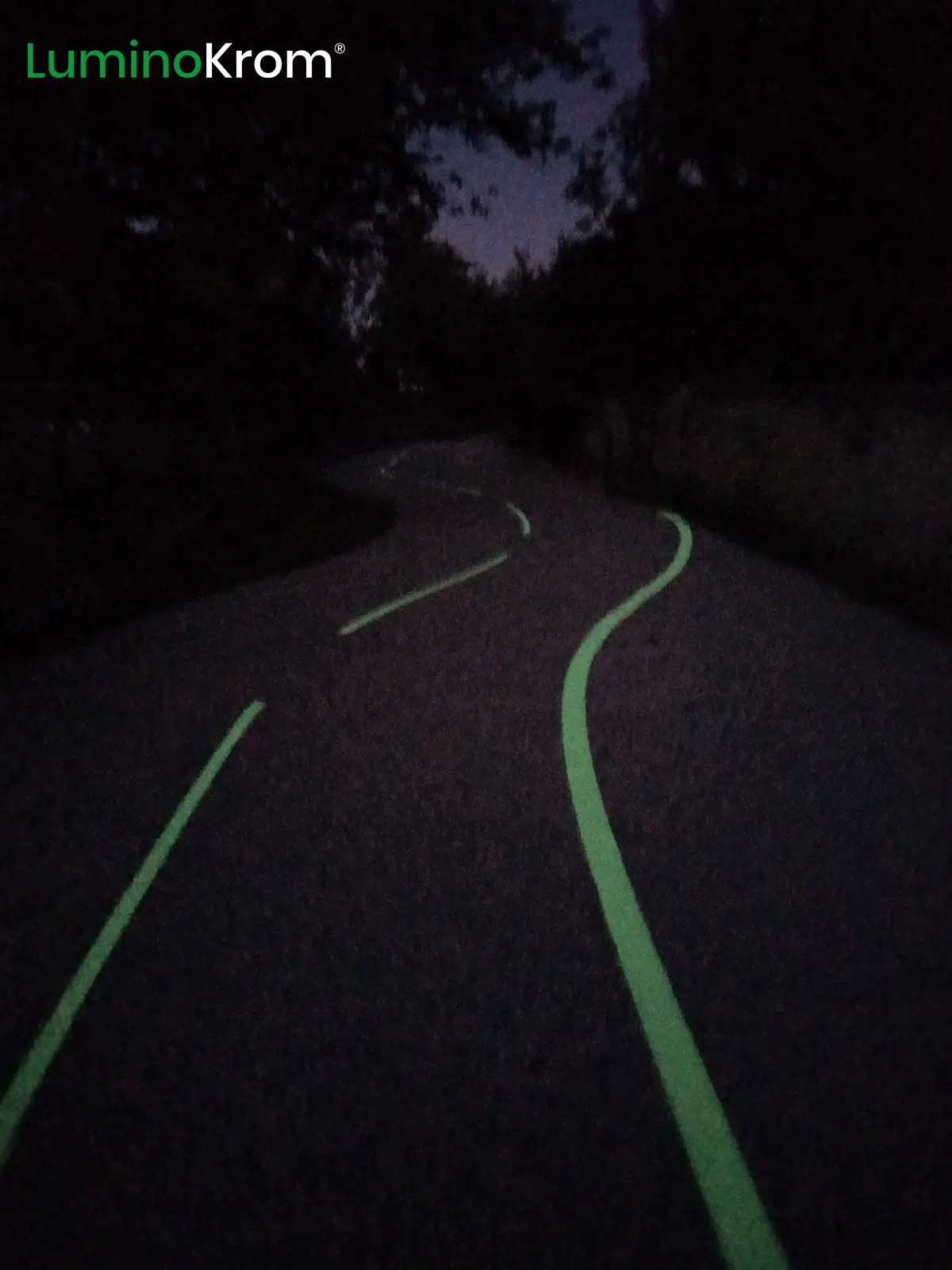 peinture luminescente au sol