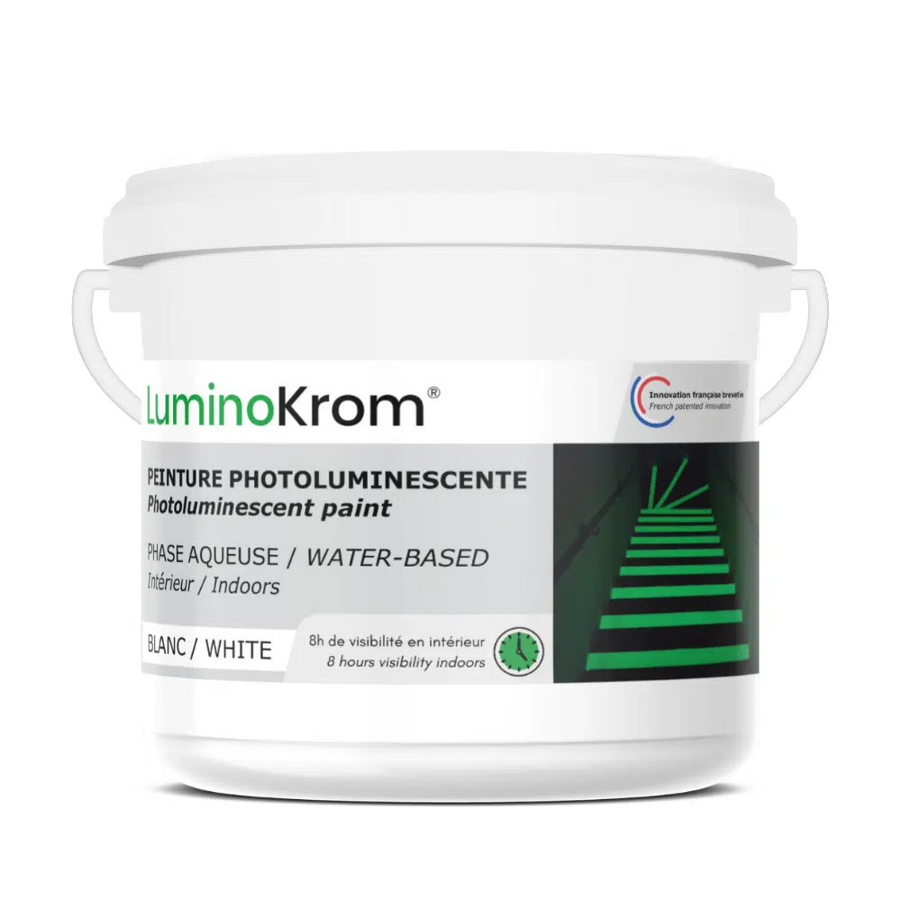 Pot peinture pour industrie luminescent couleur blanche