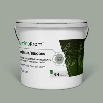 Photoluminescent decorative paint – Interior – Greige
