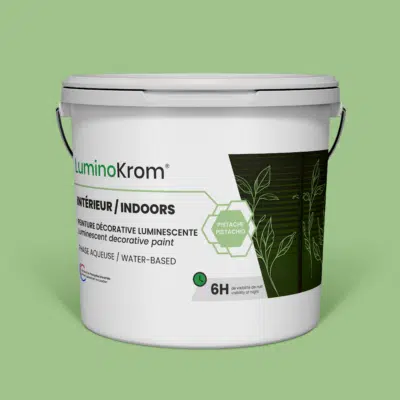 Photoluminescent decorative paint – Interior – Pistachio