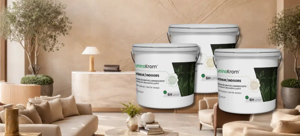luminokrom-gamme-decoration-interieure gamme de peinture décoratives photoluminescente pour intérieur