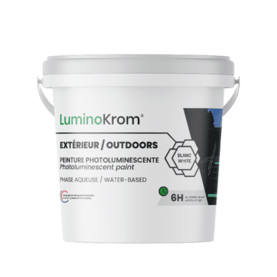 Pot luminokrom aqueuse extérieur blanc