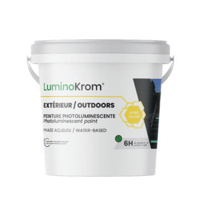 Pot luminokrom aqueuse extérieur jaune