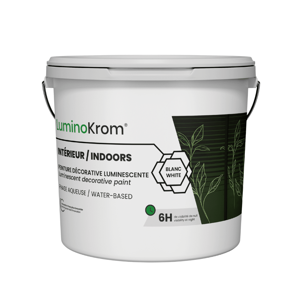White luminescent decorative paint - LuminoKrom®