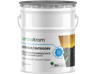 Pot Luminokrom solvantée couleur bleue