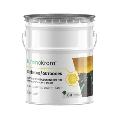 Pot Luminokrom solvantée couleur jaune